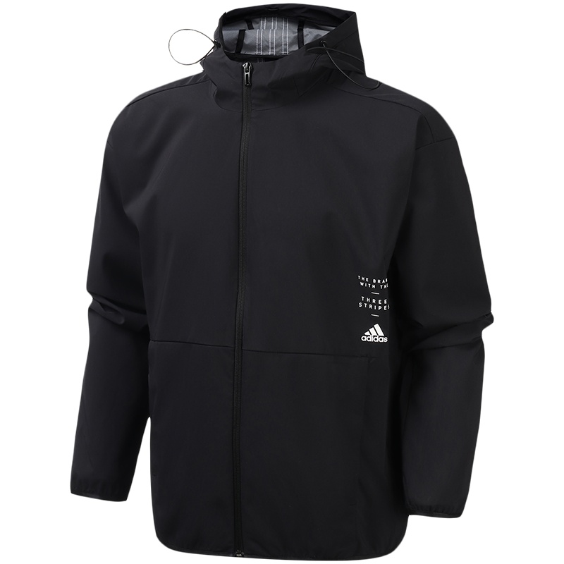 【自营】阿迪达斯男服外套夹克连帽防风服休闲运动服ED1942