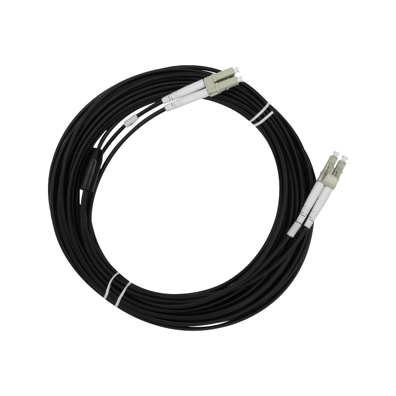 辉宏时代室外多模铠装光纤跳线千兆万兆尾纤LC/FC/SC/ST双芯阻燃光纤线缆延长线电信级 1米SC-SC千兆多模双芯