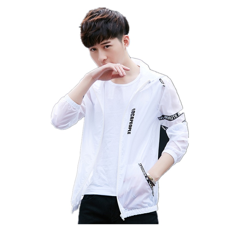 三弦(LA CORDE)2019男士新款防晒衣夏季薄款韩版男户外运动休闲外套LA-QZQ-F1319