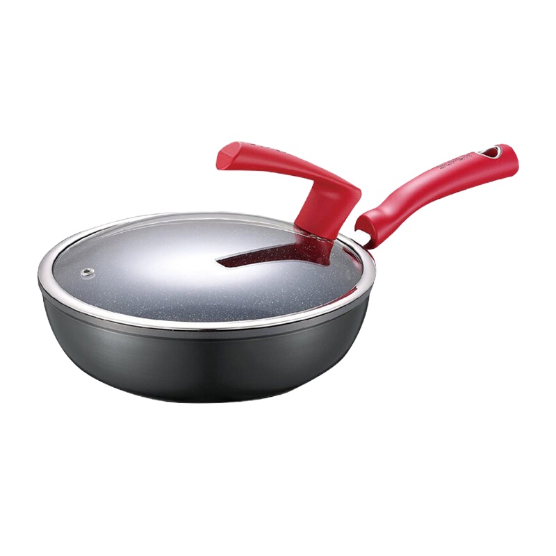 苏泊尔（SUPOR) 麦饭石色平底锅不粘煎锅电磁炉燃气炒菜锅牛排煎蛋锅 28CM PJ28W2（XF）