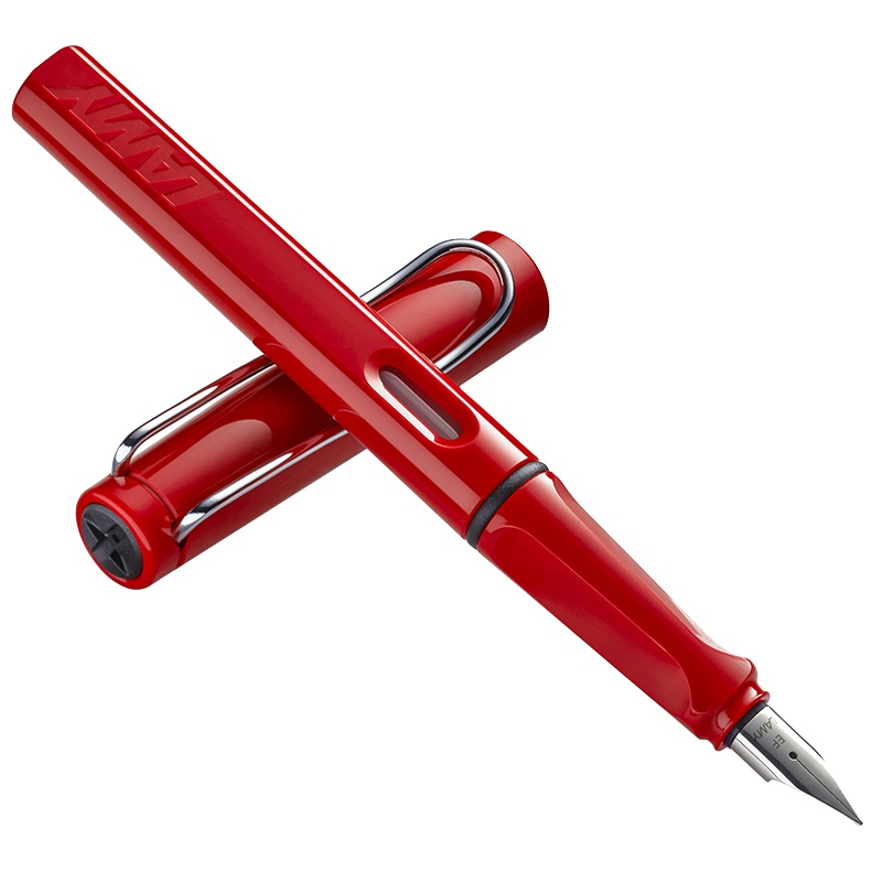 凌美(LAMY) Safari狩猎者系列钢笔墨水笔商务办公用笔红色F尖