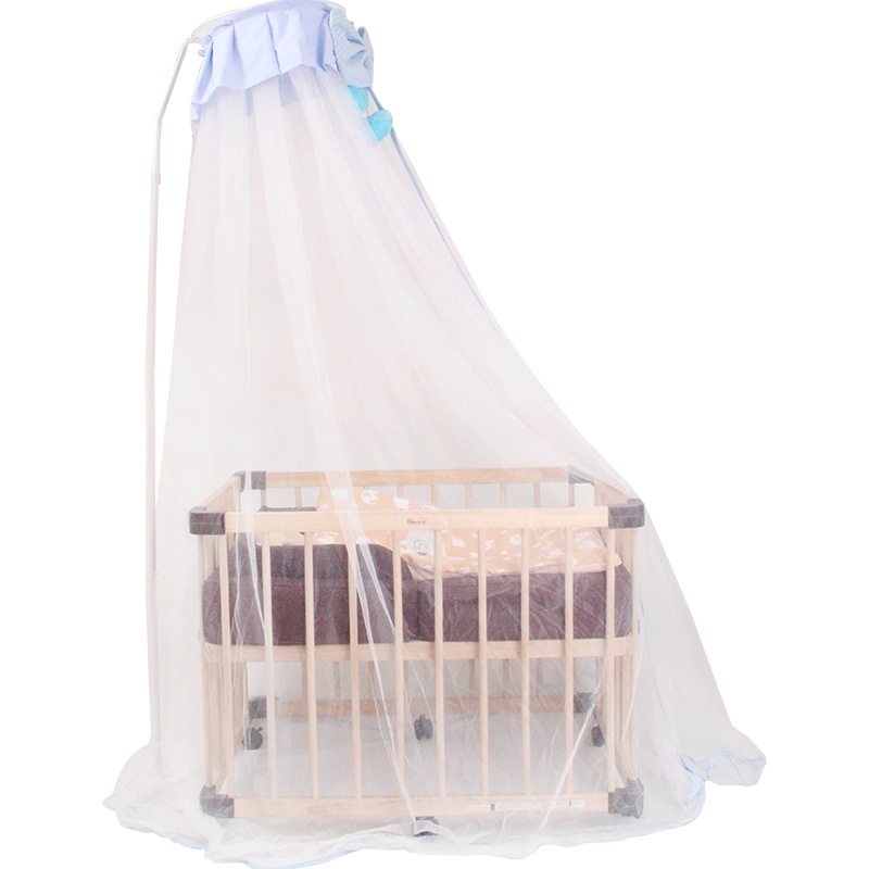 Faroro日本婴儿床蚊帐带支架宫廷开门落地式蒙古包儿童宝宝环保蚊帐罩