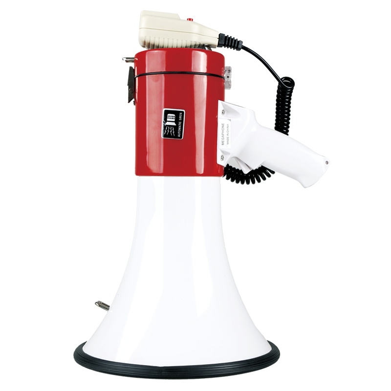 赛拓(SANTO) 大功率手持喇叭扩音器 导游音响喊话器 50W+120秒录音-白色[9695]