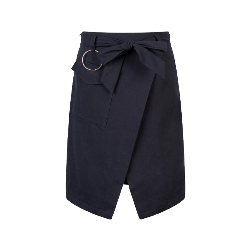 拉贝缇夏季女装新款时尚休闲高腰铅笔绑带开叉包臀裙子半身裙子女60005738