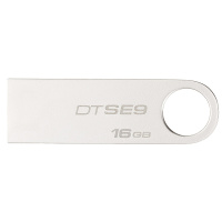 金士顿(Kingston)16GB U盘 DTSE9H 金属 银色 精巧时尚 稳定可靠.