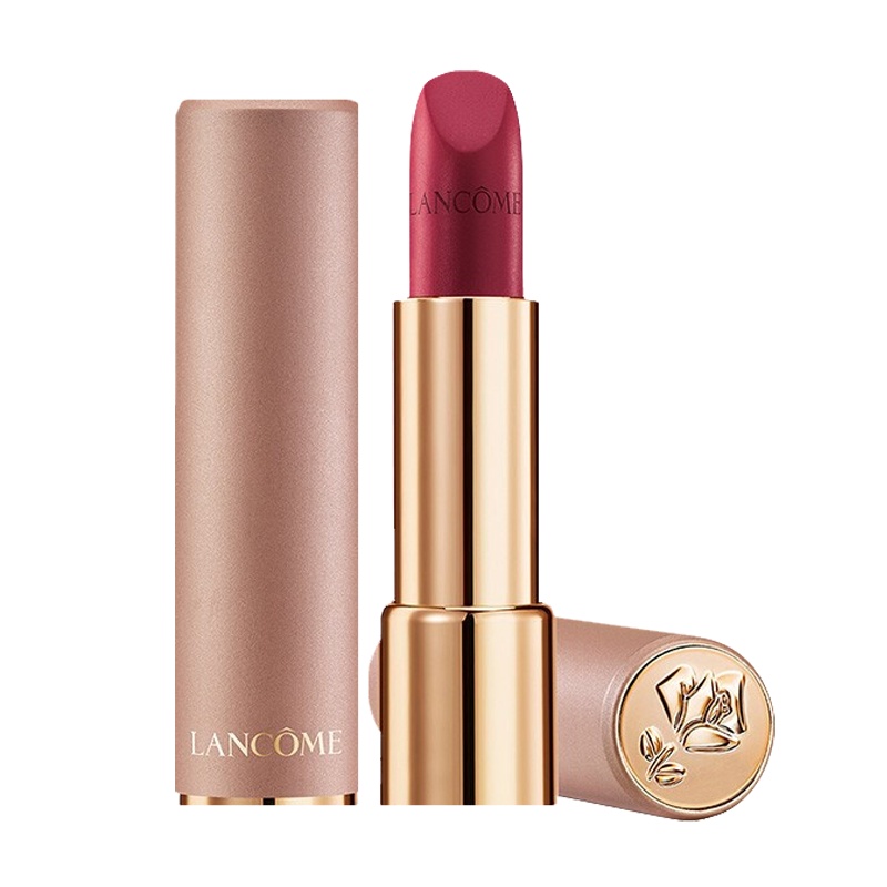 [送精美礼盒]兰蔻(LANCOME)全新菁纯柔雾哑光唇膏口红 粉金管888#小野莓