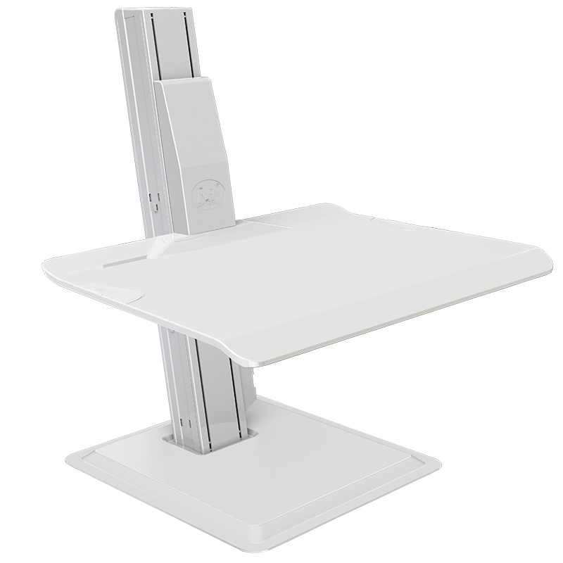 NB 站立办公升降台式电脑桌 一体机笔记本显示器支架台式办公桌 可移动升降式工作台书桌 BT15白色