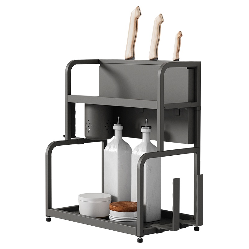 四季沐歌厨房橱柜碗架放碗碟分层小型柜内置物架储物下水槽单层碗盘收纳架