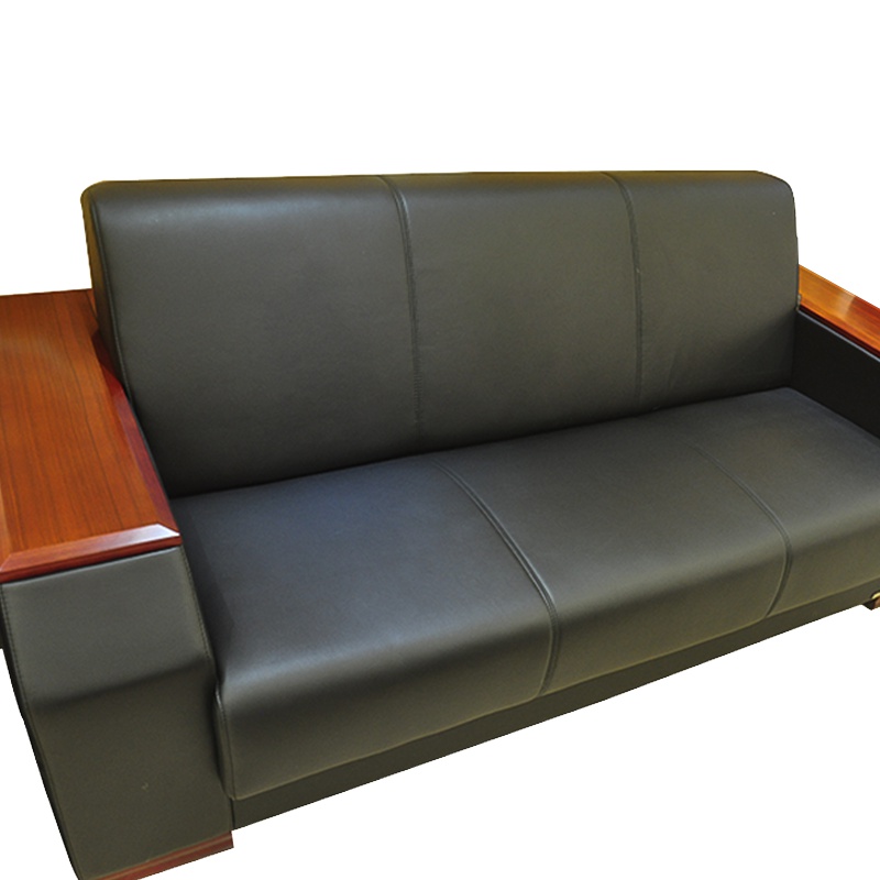 鸿业盛大FSS-926皮艺沙发3人位办公沙发接待会客3人位沙发办公室家具3人位沙发办公沙发西皮