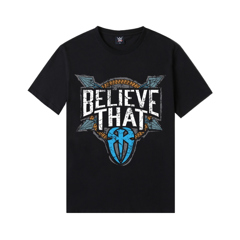 WWE潮牌2020春夏新品罗曼雷恩斯印花短袖T恤