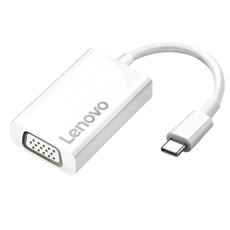 联想 C203 Type-C扩展坞 USB-C转VGA转换器转接头数据线 投屏拓展坞连接电视投影仪