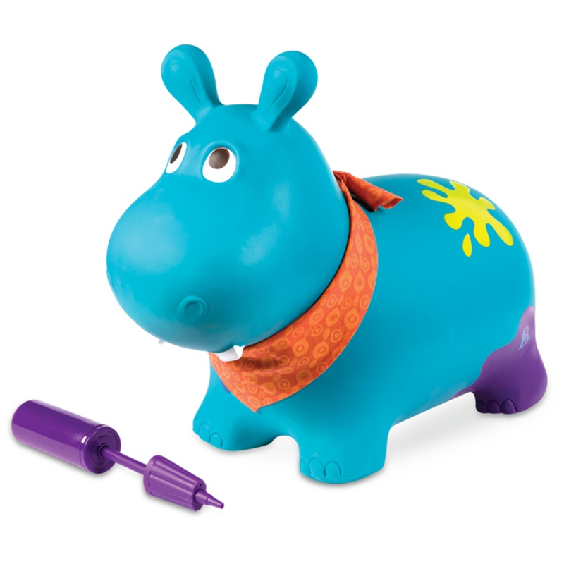 比乐B.toys跳跳河马弹跳大黄蜂羊角球儿童充气玩具跳跳球玩具坐骑