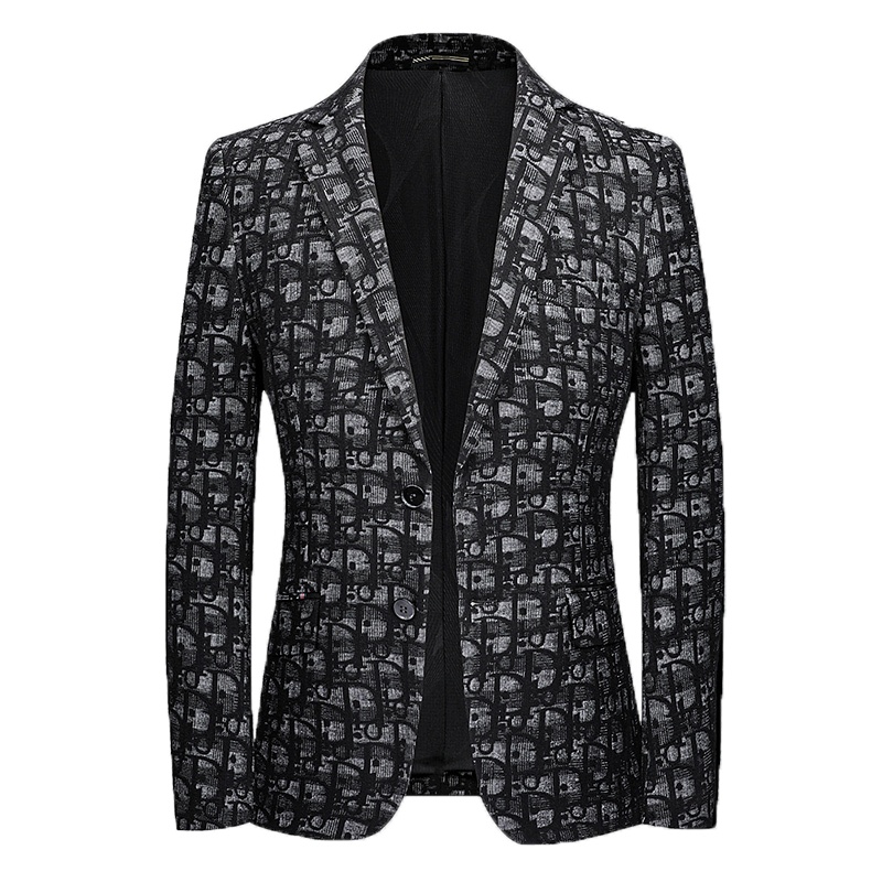 冰洁 2020春秋新款男士休闲西装上衣商务绅士外套