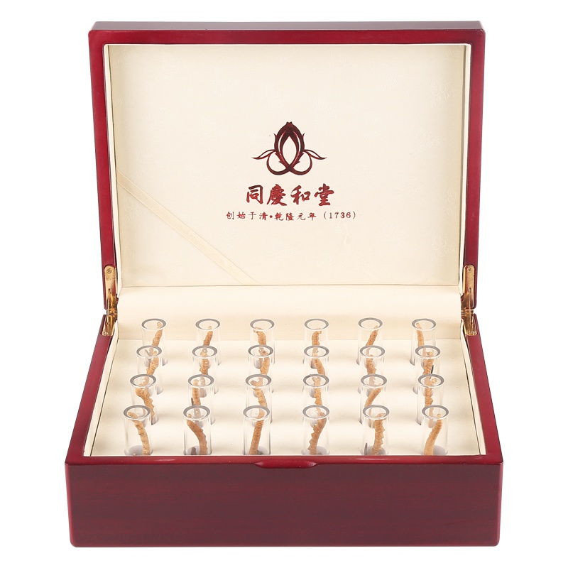 同庆和堂 雪域冬虫夏草 青海玉树野生精挑品质 正品虫草 4条/克 6克 礼盒装