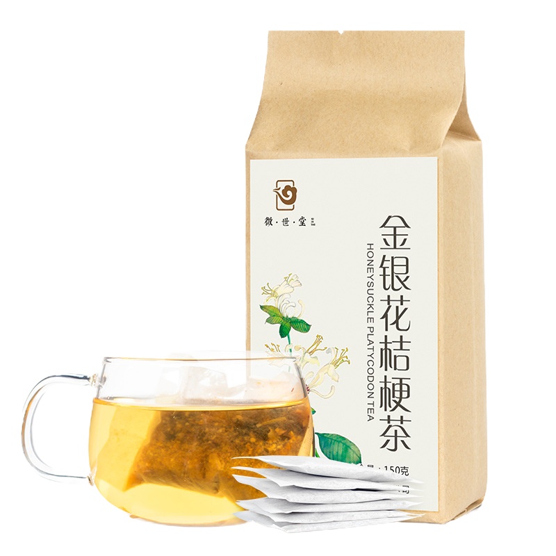 [拍一发二]金银花桔梗茶 金银花茶袋泡茶花草茶花茶