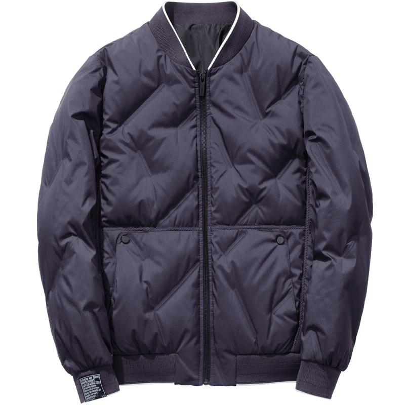 千纸鹤男士羽绒服2019冬季新款时尚工装加厚短款外套男潮反季男装60160