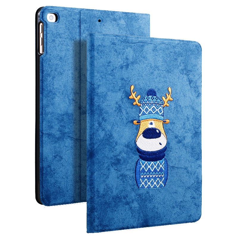 zoyu ipadmini2保护套2020苹果10.2平板壳iPad2019全包硅胶壳ipadmini5防摔刺绣air3