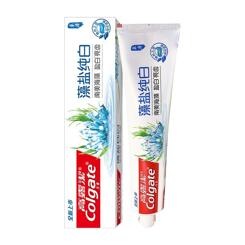 高露洁藻盐纯白牙膏120克/
