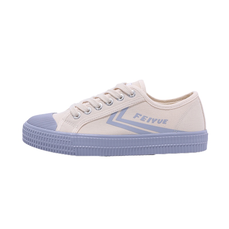 feiyue/飞跃官方正品板鞋女低帮帆布鞋学生百搭小白鞋ins潮饼干鞋
