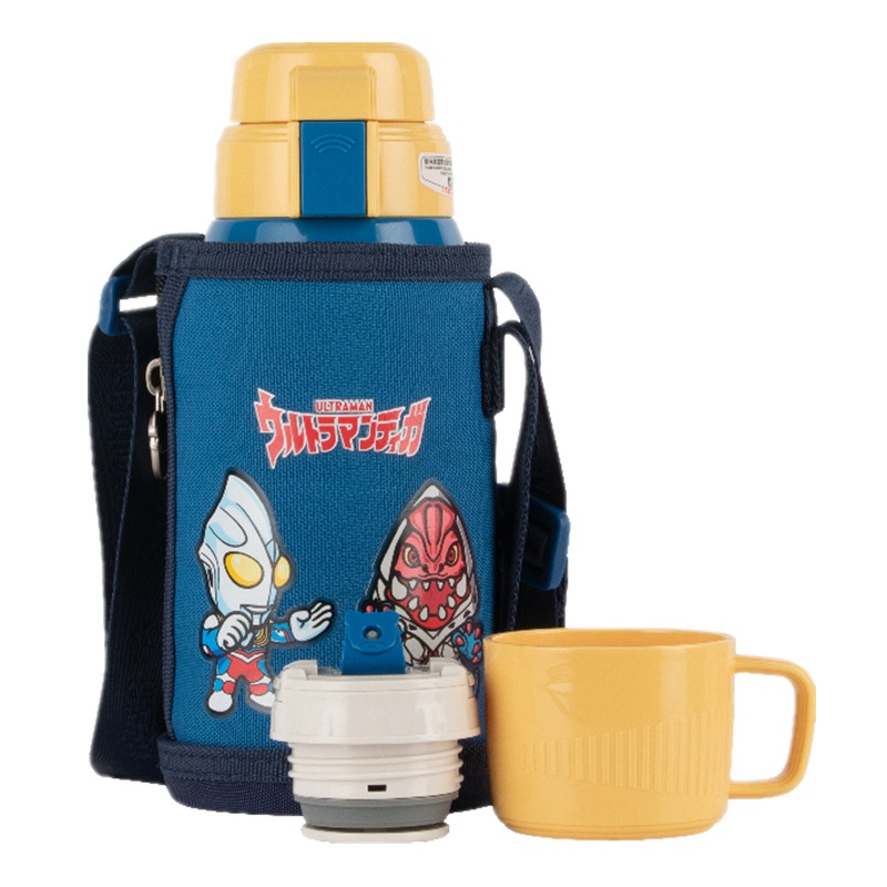 免费刻字抖音网红3D浮雕奥特曼款杯具熊BEDDYBEAR儿童保温杯带吸管儿童水杯316不锈钢宝宝儿童保温壶600m