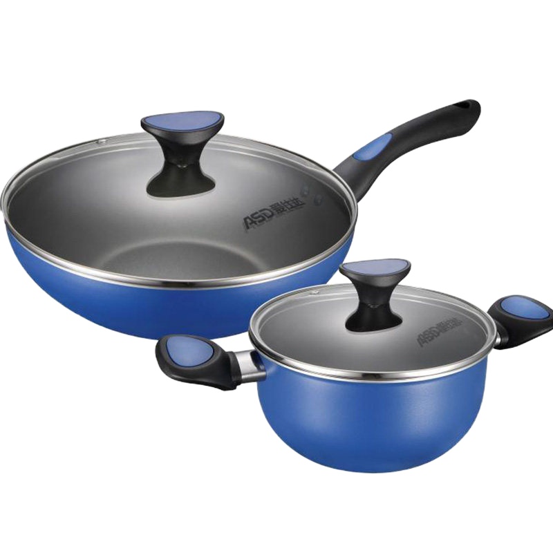 爱仕达彦丽新不粘两件套 PL02B2TG 厨具组合 不粘锅