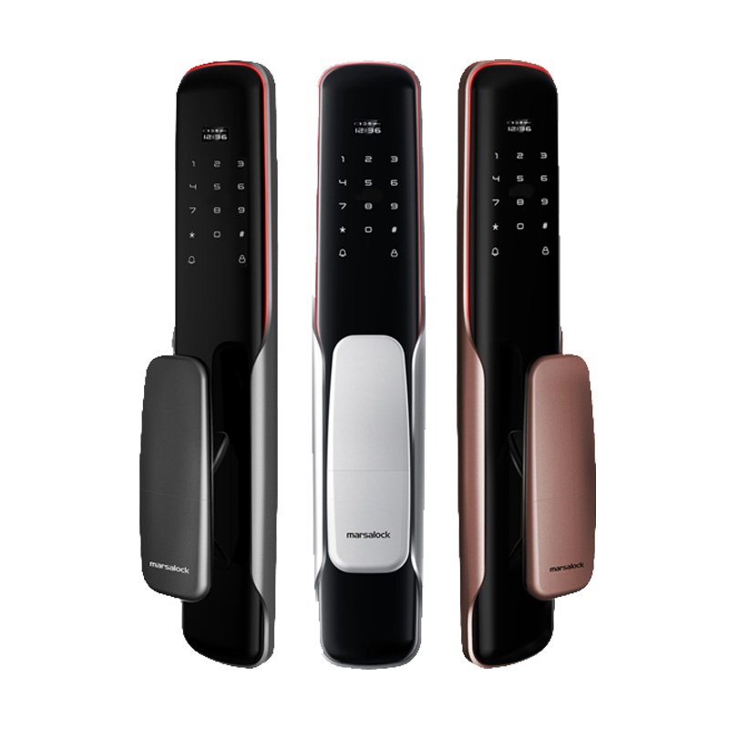 德国玛莎洛克Marsalock指纹密码锁电子门锁智能电子锁全自动AI陀螺仪定位C级防小黑盒钥匙APP远程开锁MS-光之翼