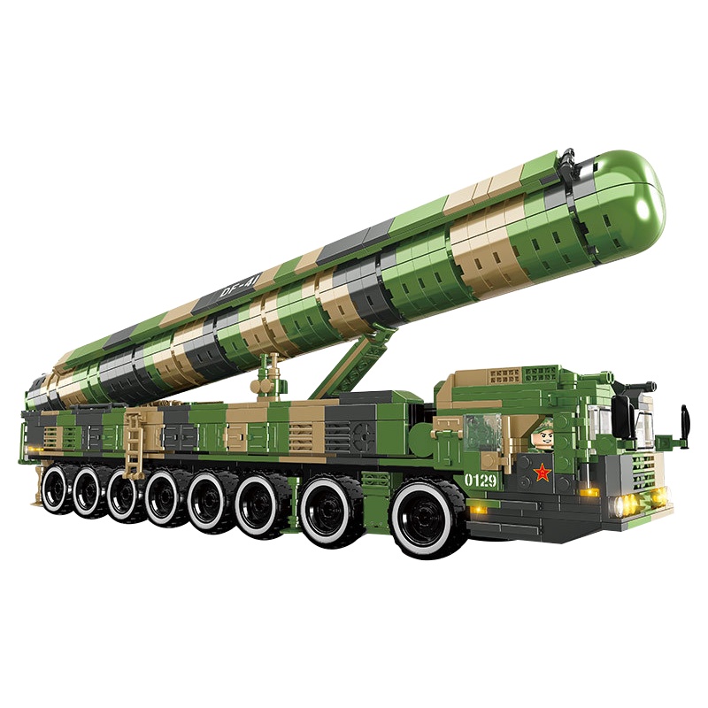 坦克积木履带式二战轻型拼装益智九岁十岁玩具男孩生日礼物导弹车
