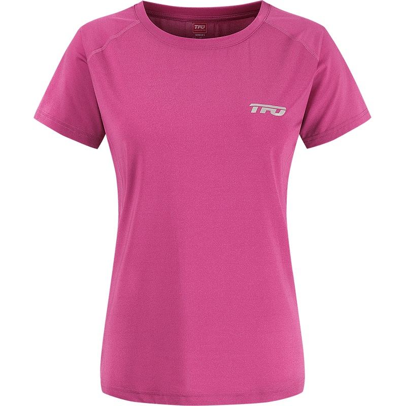 TFO 19年新款背部透气设计 弹力吸湿排汗女款短袖速干T恤运动T恤