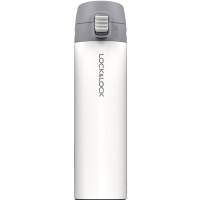 乐扣乐扣(lock&lock)缤纷弹跳盖保温杯LHC3222WHT 304不锈钢(390ml)白色