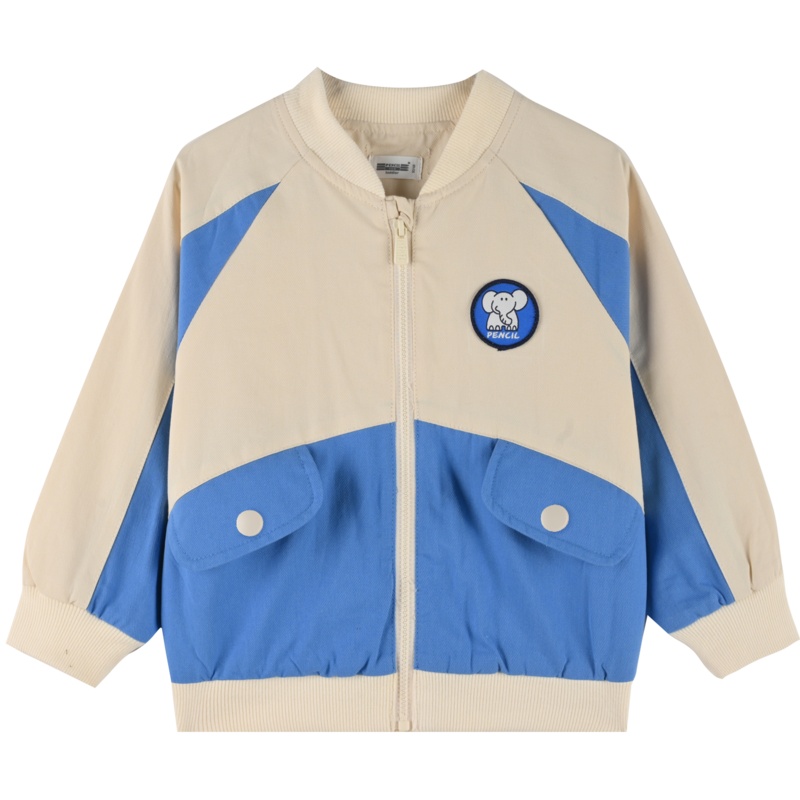 [8折价:48.8元]铅笔俱乐部童装小童宝宝外套纯棉双层男童上衣棒球服休闲运动春装