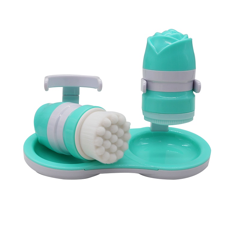 艾瑟儿(Ethel)天蓝色双胞胎洗脸神器洁面仪深层清洁手动洁面刷可定制硅胶刷硅胶面刷