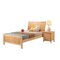 橡木单人床1.5米*2米+1个床头柜+含床垫