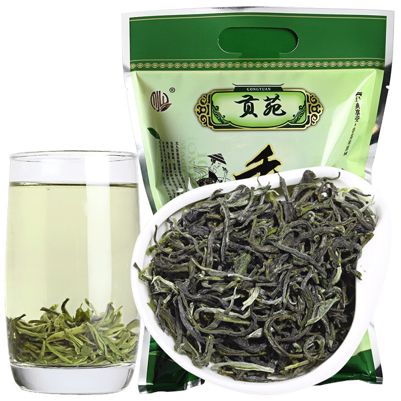 贡苑 茶叶 绿茶 高山云雾毛峰茶 绿茶 180g/袋