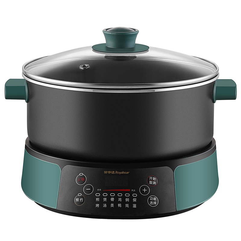 荣事达(Royalstar)电火锅家用多功能分体可拆洗不粘内胆高温断电保护5L大容量3-6人宿舍电煮锅RHG-M50W