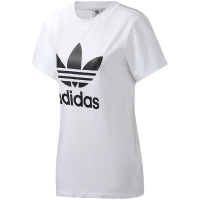 adidas阿迪达斯三叶草女装新款LOGO款运动休闲短袖T恤DX2322
