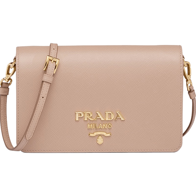 【预定】PRADA/普拉达 Saffiano 皮革迷你手袋 1BP019 OOO 18*11.5*3.5CM