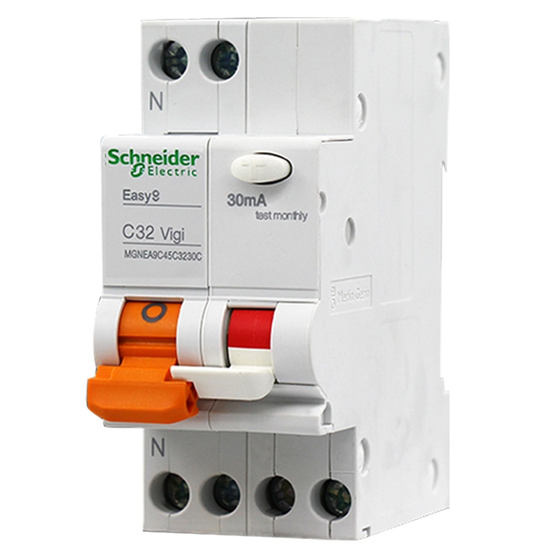 施耐德电气（Schneider Electric）漏电保护器 E9系列1P+N双进双出 DPN32A漏电保护开关