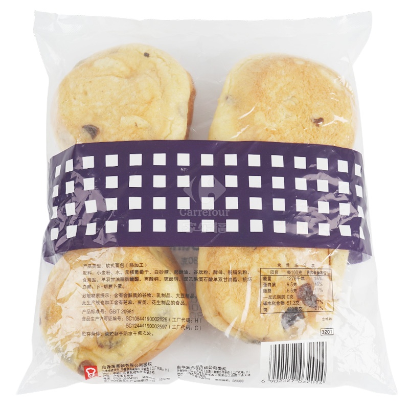 嘉顿1X4提子包180克