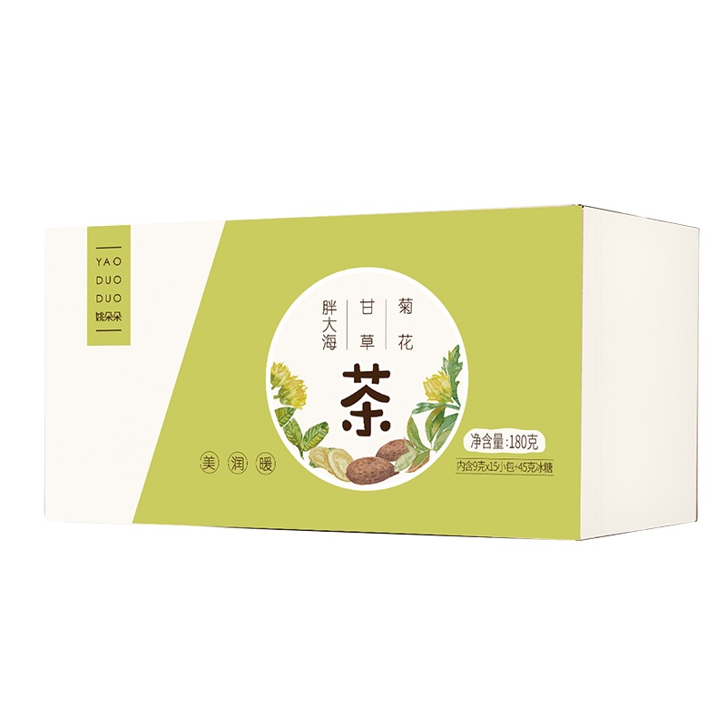 姚朵朵胖大海甘草菊花茶180g*1盒