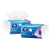 维达(Vinda)纸巾V2239超韧3层130抽 S(纤巧装)无香办公纸巾软抽纸纸抽面巾纸 6包/提 2提装