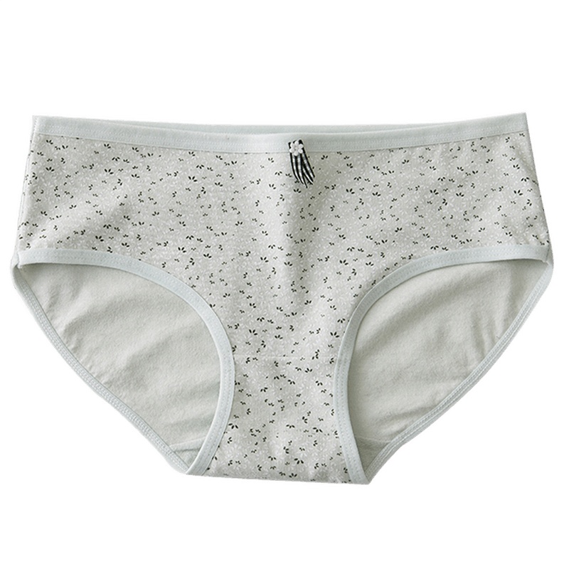 4条装猫人纯棉女士内裤中腰无痕夏季薄款透气女三角裤
