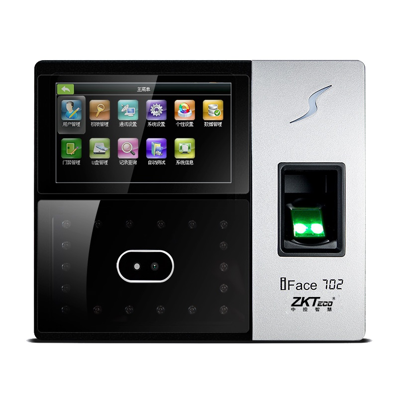 ZKTeco/熵基科技IFace702人脸识别考勤机 刷脸指纹门禁打卡机 上班签到指纹机