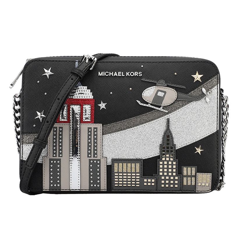 MICHAEL KORS迈克·科尔斯mk女包奢侈品欧美时尚真皮印花女士单肩斜挎包