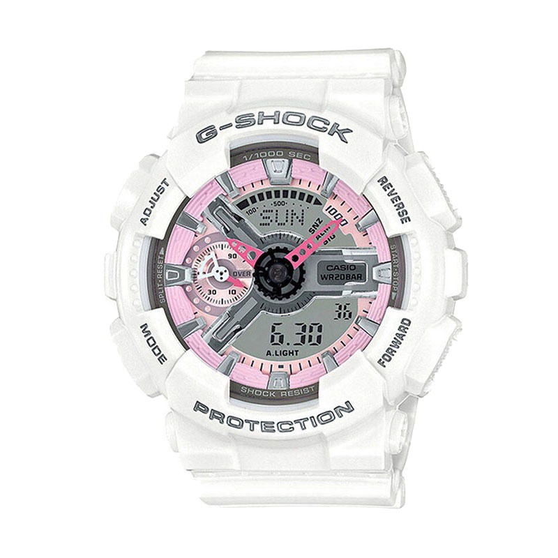 CASIO卡西欧 石英表 女 G-SHOCK系列日韩品牌运动休闲女士表GMA-S110MP-7A