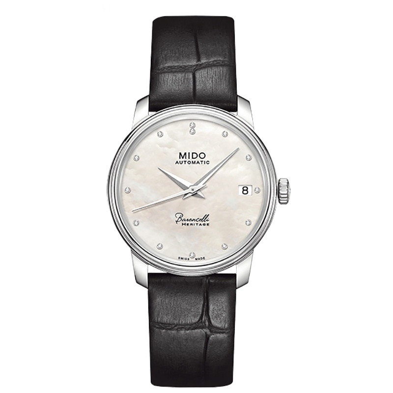 美度(MIDO)手表 瑞士原装进口贝伦赛丽系列自动机械皮带女士腕表 M027.207.16.106.00