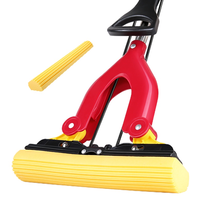 美丽雅 海绵吸水拖把家用墩布免手洗对折式胶棉拖布 HC050570