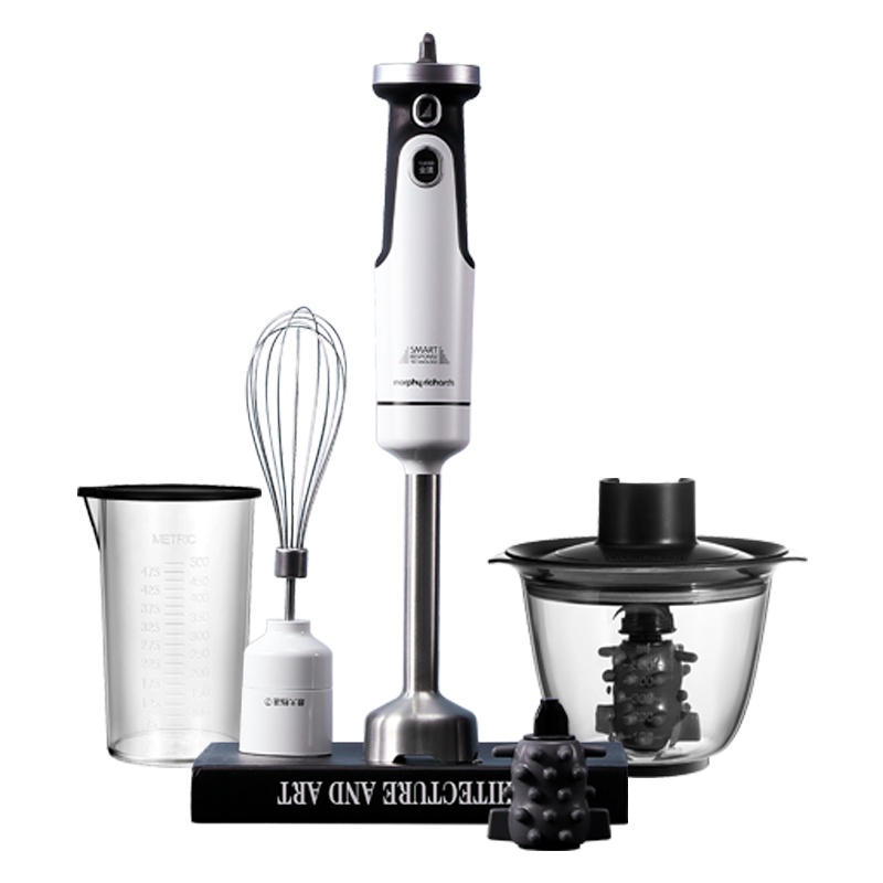 摩飞电器(Morphyrichards)MR6006(白色)多功能小型料理机婴儿辅食机手持家用搅拌料理棒