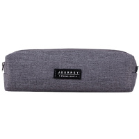 得力(deli)学生大容量笔袋方形铅笔收纳袋 格调灰66683得力(deli)学生大容量笔袋收纳袋 格调灰66683