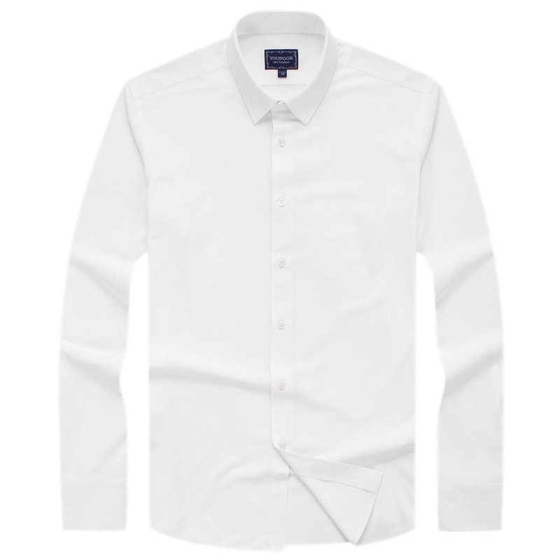 Youngor/雅戈尔秋冬新品男士商务正装白色长袖衬衫185BJY