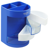 得力（deli） 904 多功能彩色办公笔筒/收纳盒 办公用品 904 蓝色